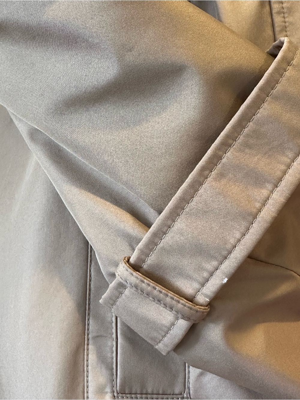 Calvin Klein Trench Coat Classic Double-Breasted Tan 90’s - Picture 9 of 12